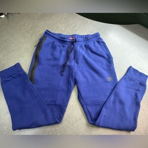 Nike Men's Blue Sweatpants with Black Accents